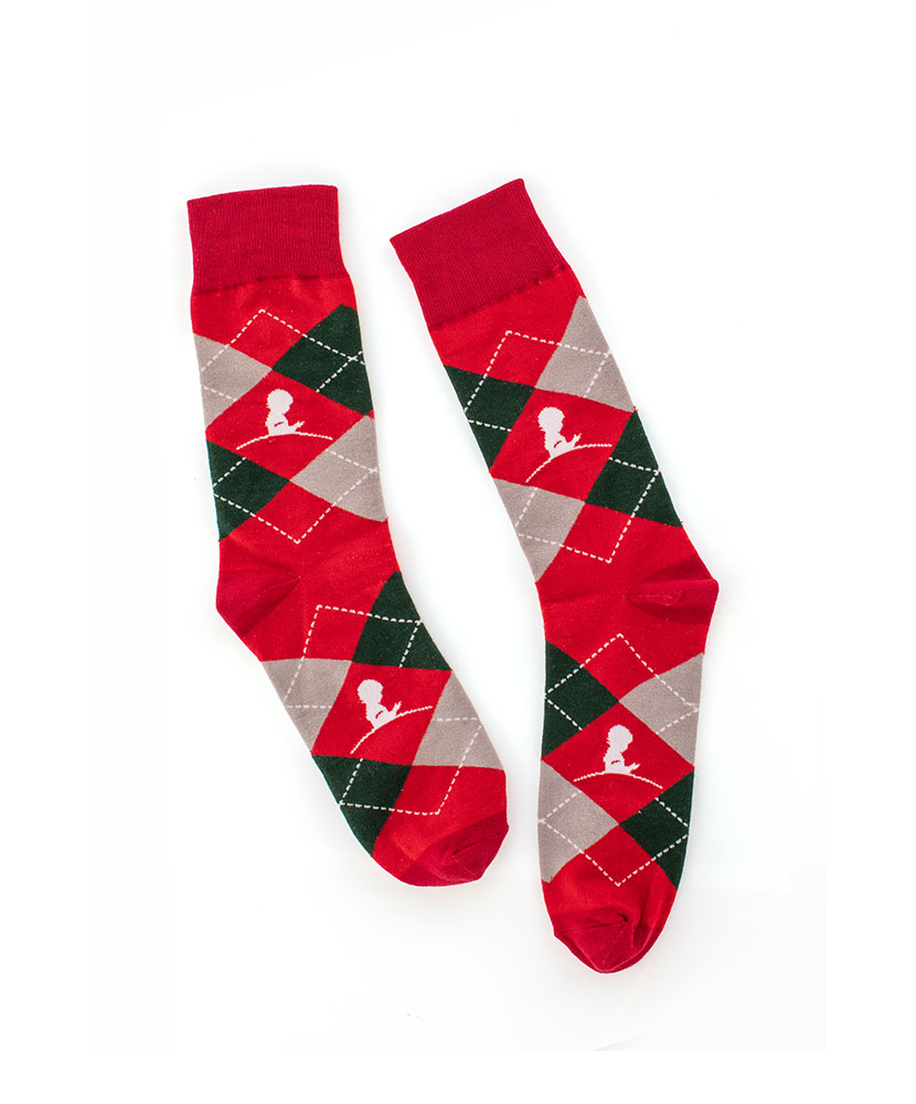 Unisex Holiday Argyle Sock